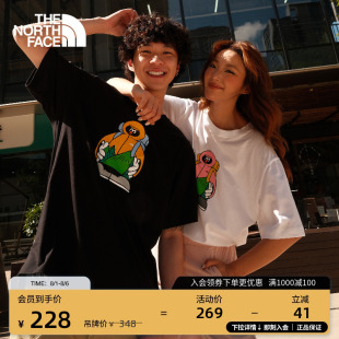 TheNorthFace T恤户外透气新款 8GYZ TDC印花系列短袖 北面男女同款