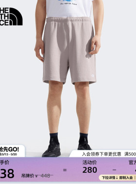 北面男纯棉宽松针织短裤户外休闲透气夏季TheNorthFace|88GD