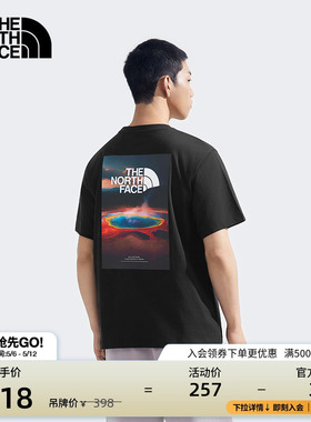 北面男女同款纯棉宽松短袖T恤户外休闲透气新款TheNorthFace|8DEW
