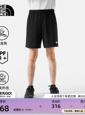 北面男Zephyr防泼溅短裤宽松防晒户外徒步旅行TheNorthFace|87W5