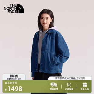 北面Denim牛仔外套女多口袋牛仔衣户外透气新款 8FZS TheNorthFace