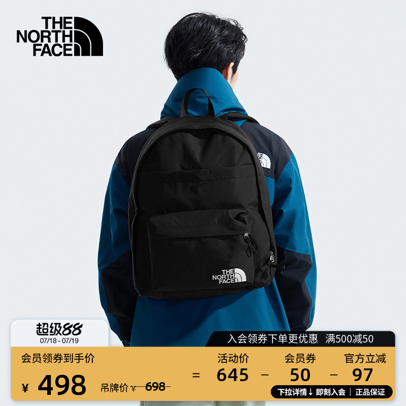 北面情侣款城市休闲双肩背包
