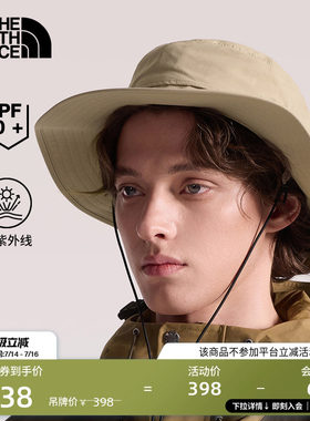 北面男女同款防晒渔夫帽