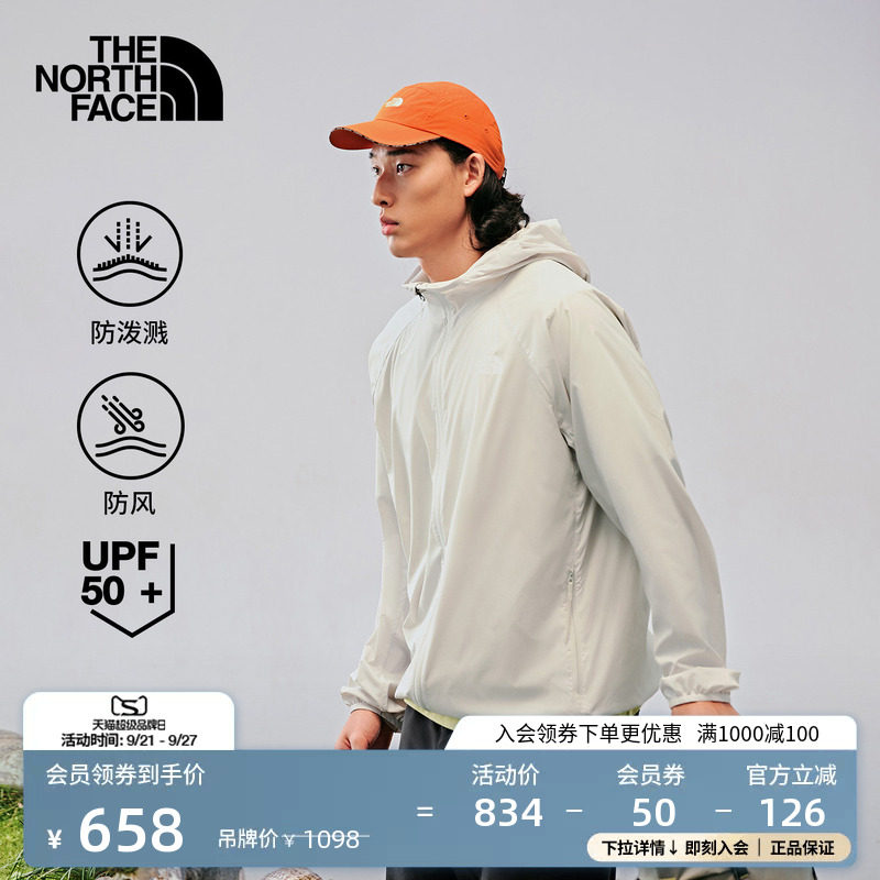 经典款北面男防风防晒皮肤衣图片