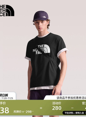 北面短袖T恤男女同款纯棉运动户外透气新款TheNorthFace|8GWB