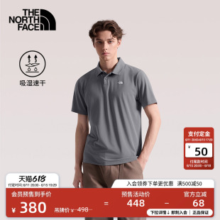 北面速干衣短袖POLO衫男运动上衣户外透气TheNorthFace|8EY5