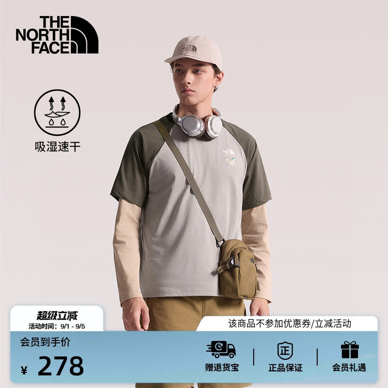 北面男女速干衣短袖T恤图片