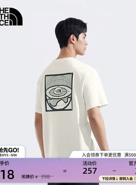 北面男女同款纯棉印花短袖T恤户外透气春夏新款TheNorthFace|8D7V