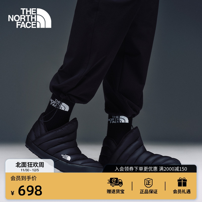 北面男保暖防泼水营地鞋