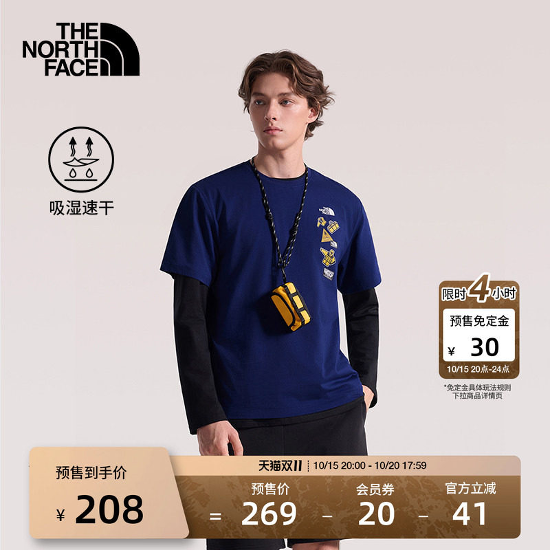 北面短袖男女同款T恤运动上衣户外速干透气新款TheNorthFace|8GWJ