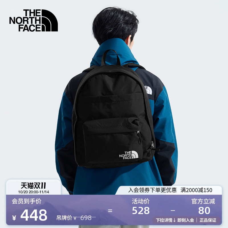 北面情侣款城市休闲双肩背包