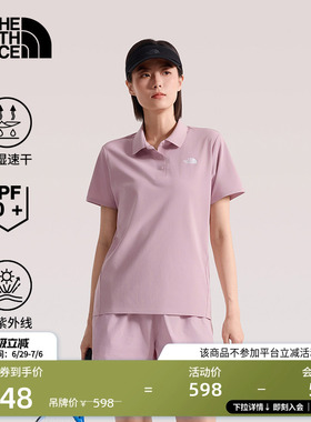 北面短袖女POLO衫运动户外防晒速干透气新款TheNorthFace|8CYZ
