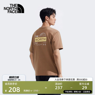 T恤户外休闲透气TheNorthFace 8GZ7 纯棉印花短袖 北面男女同款