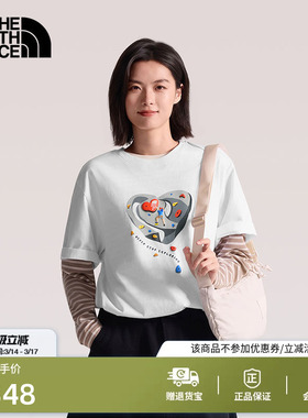 北面V-DAY短袖T恤男女运动户外休闲透气新款TheNorthFace|8GW1
