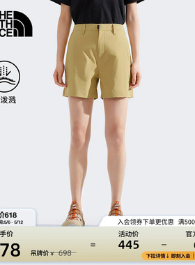 北面女Basin防泼水休闲短裤子户外徒步夏季新款TheNorthFace|8DFM