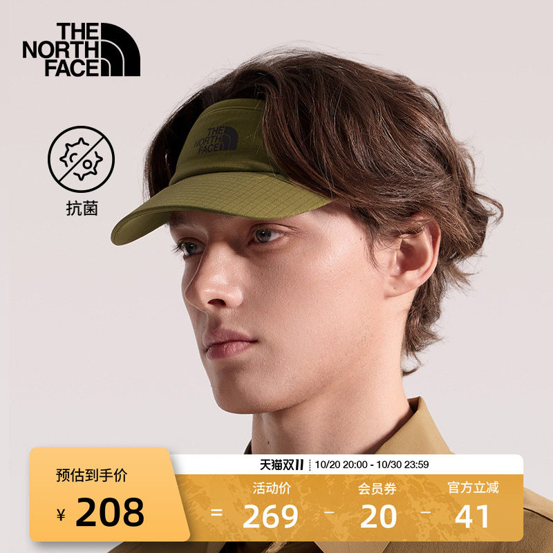 北面空顶鸭舌帽运动帽男女轻量防晒速干户外TheNorthFace