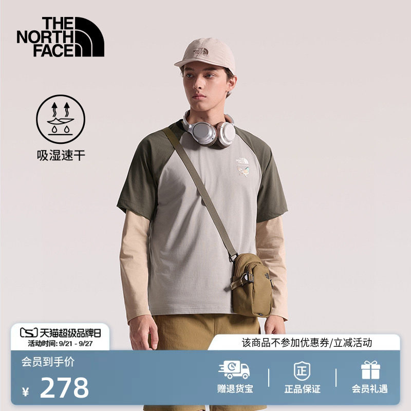 北面男女速干衣短袖T恤图片