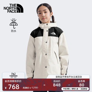 防水外套户外TheNorthFace On中长款 8ANH 儿童女Reign 北面童装