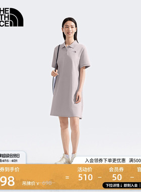 北面女连衣裙短袖POLO裙户外休闲透气运动户外TheNorthFace|8BWU
