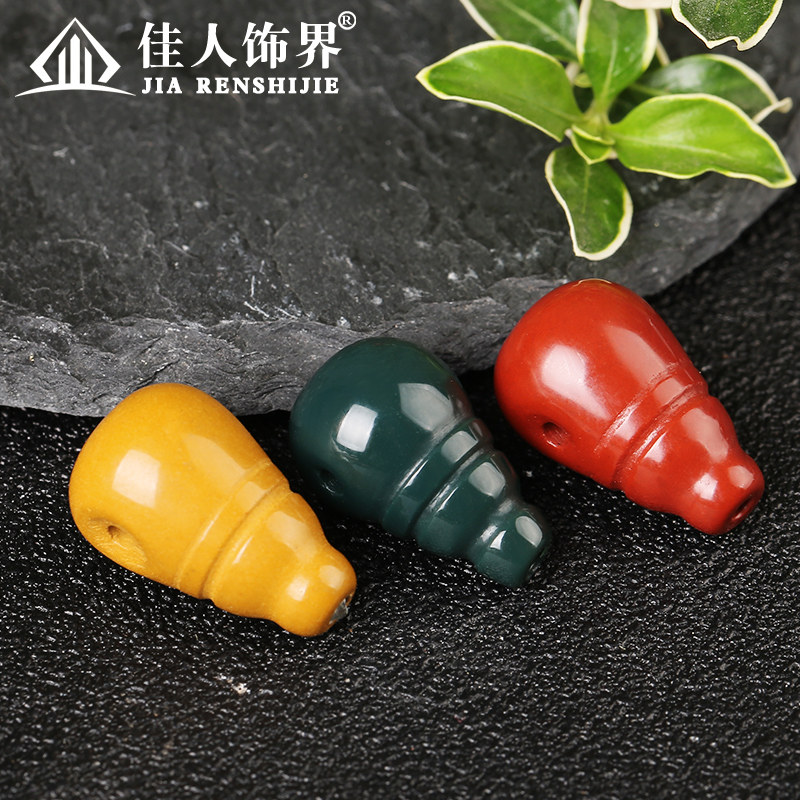 阿拉善天然水晶三通佛头精品玛瑙金刚星月菩提配饰佛珠念珠手串
