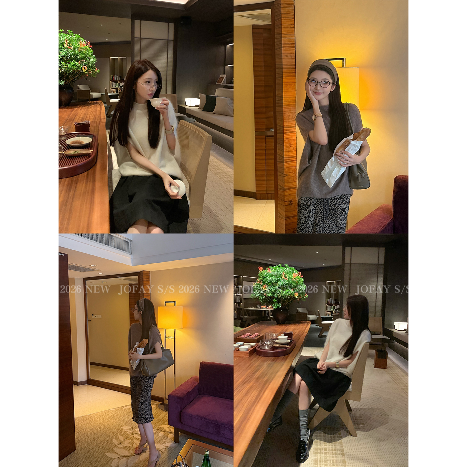 JofayAmigo【秋日漫叙】老钱松弛感 斗篷卧软糯 羊毛毛衣 M1401