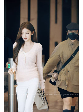 【CHASINGLIGHT】|人妻许妍|V领毛织上衣 2025早秋秋冬针织衫女