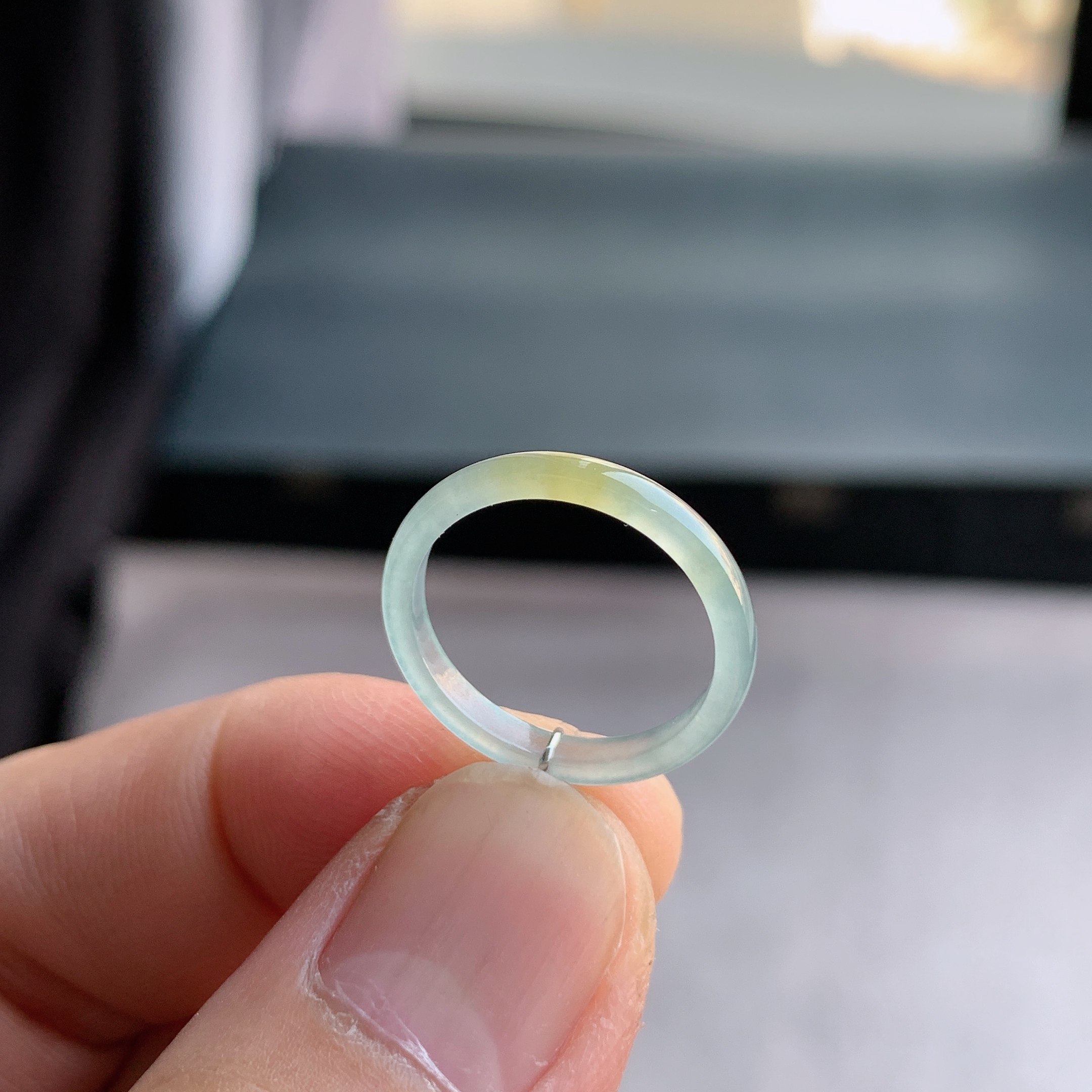 天然A货翡翠 冰种11号冰黄翡戒指指环戒圈40500917,珠宝/钻石/翡翠,戒指/指环,淘宝优惠券,粉丝福利购,淘宝优惠卷