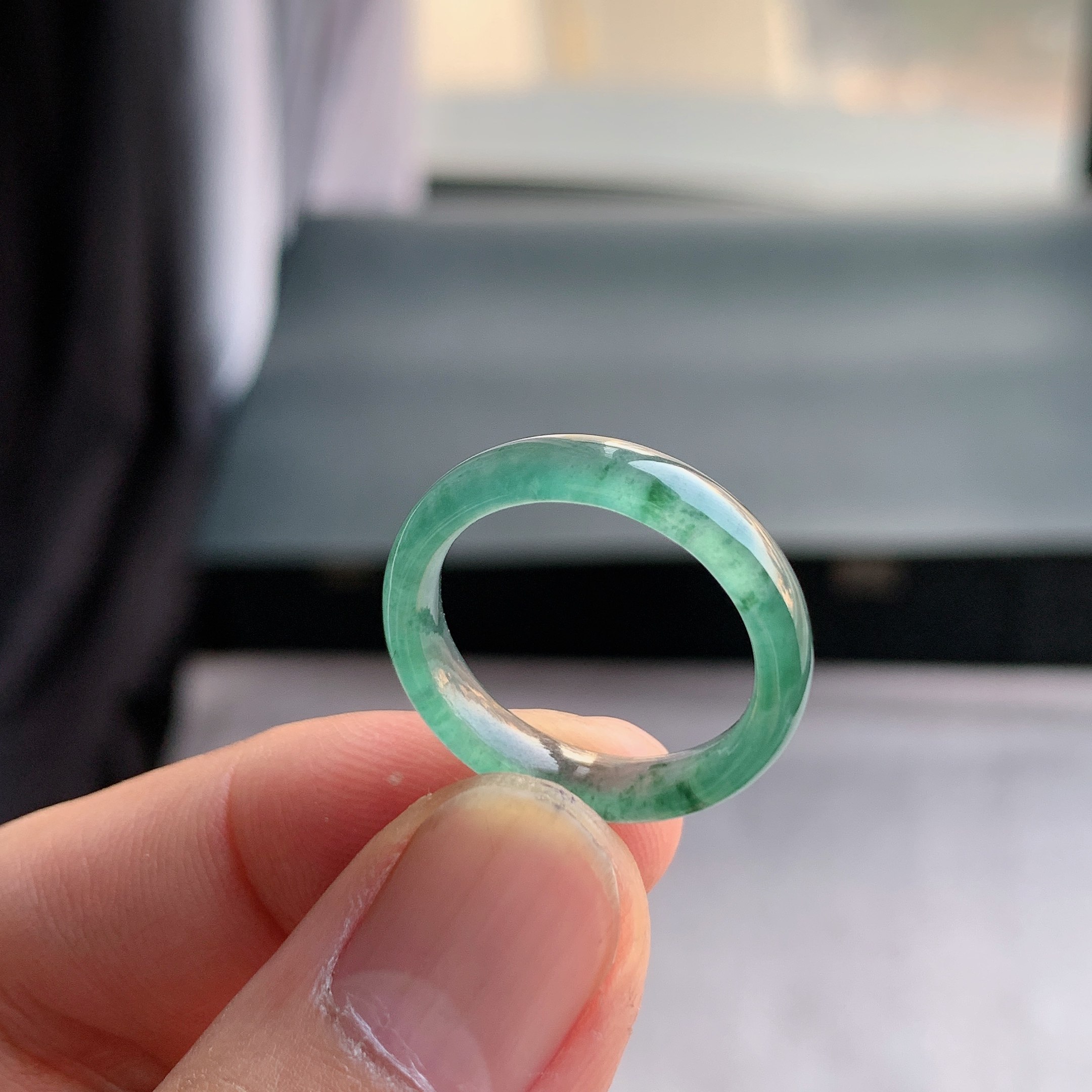 天然A货翡翠 冰种18号冰飘花男女戒指指环素圈戒圈尾戒XDE4,珠宝/钻石/翡翠,戒指/指环,淘宝优惠券,粉丝福利购,淘宝优惠卷