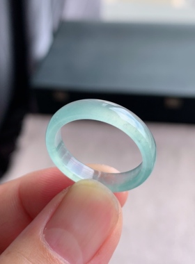 天然A货翡翠 冰种22号葡萄肉男女戒指指环素圈戒圈尾戒XMC5