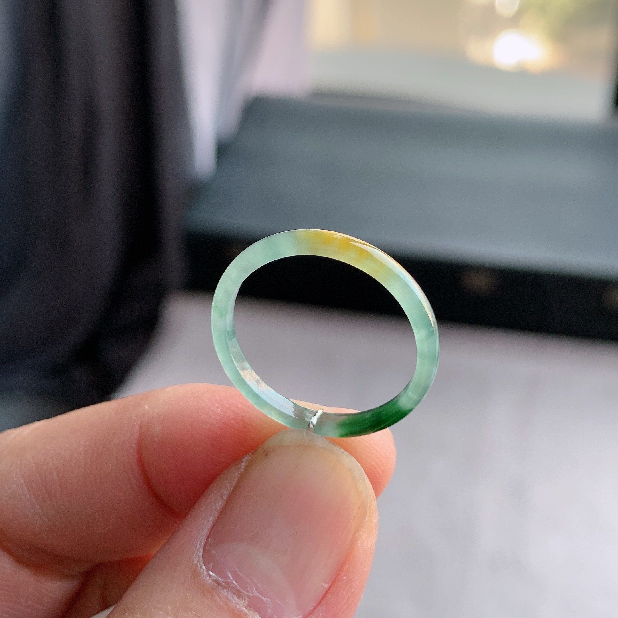 天然A货翡翠 冰糯种20号黄翡戒指指环戒圈10300900,珠宝/钻石/翡翠,戒指/指环,淘宝优惠券,粉丝福利购,淘宝优惠卷