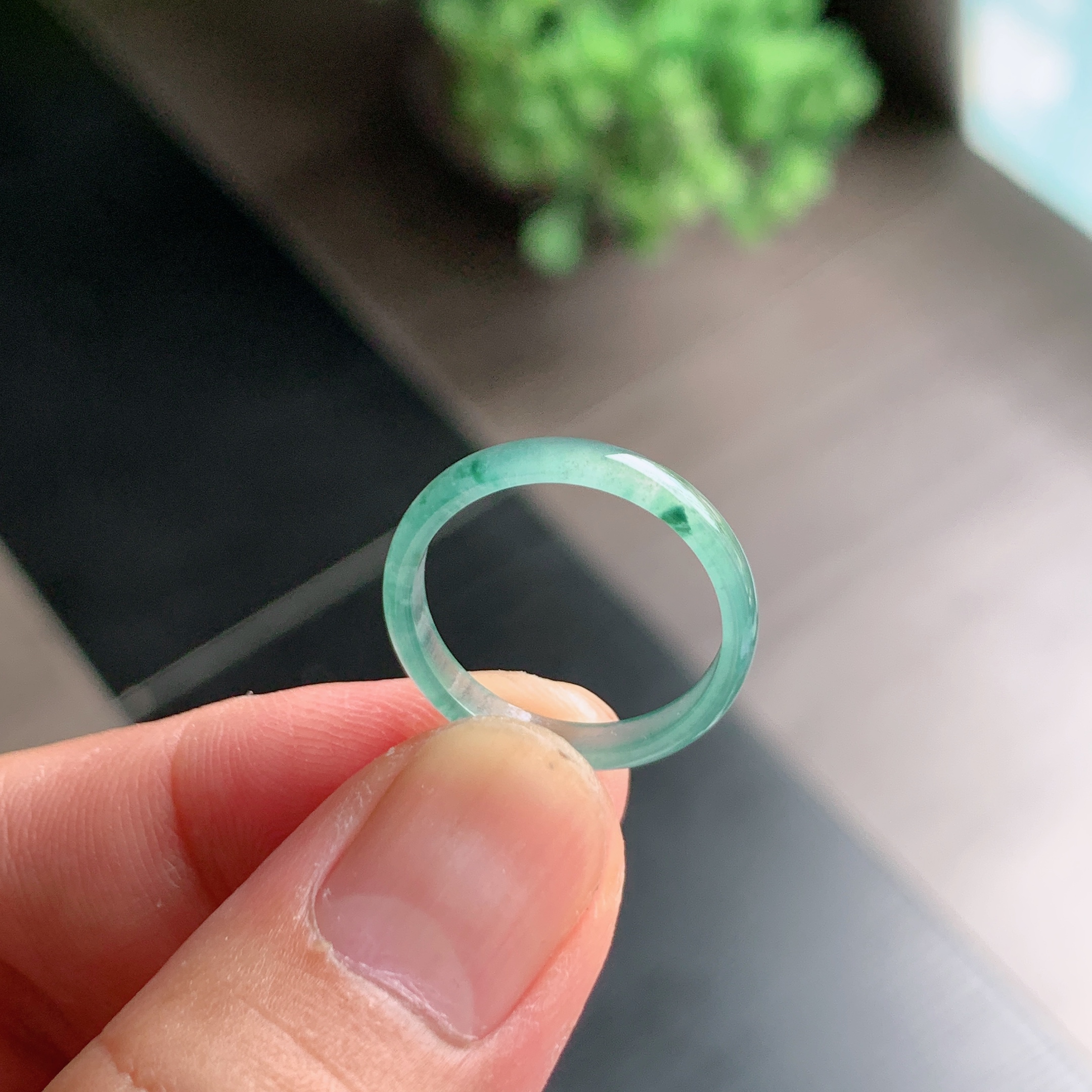 天然A货翡翠冰种16号戒指指环