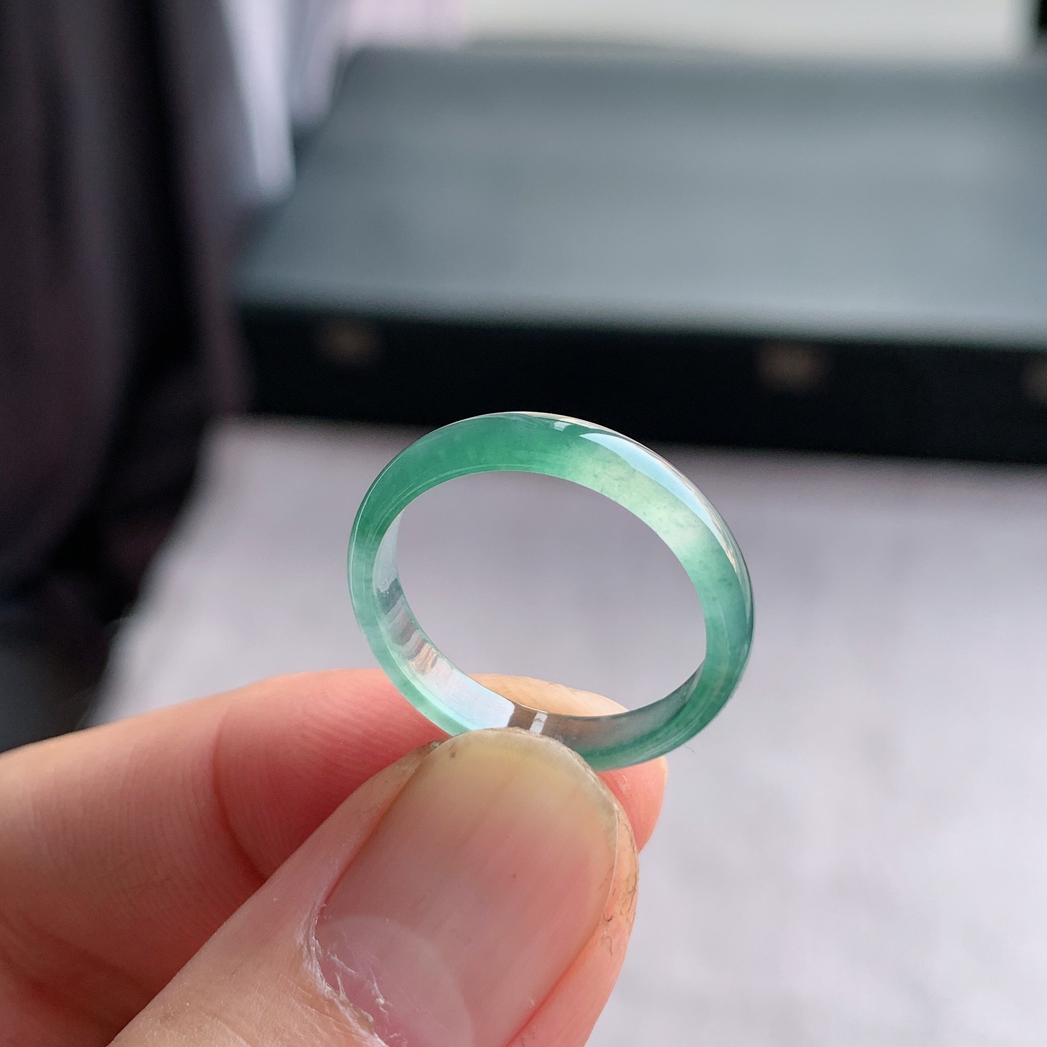 天然A货翡翠 冰种18号天空蓝男女戒指指环素圈戒圈尾戒XFF3,珠宝/钻石/翡翠,戒指/指环,淘宝优惠券,粉丝福利购,淘宝优惠卷