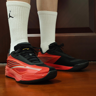 正牌乔丹篮球鞋男款专业新款青少年球鞋实战训练耐磨红色运动鞋男