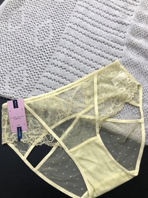 2025新款女士中腰蕾丝内裤性感御姐交叉直男杀手性感透明纯欲棉裆