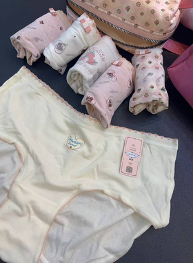 秘语内裤专柜掉进兔子洞纯棉抗菌裆A类柔软透气中腰短裤头62071