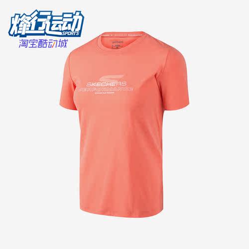 斯凯奇女子针织舒适运动健身短袖
