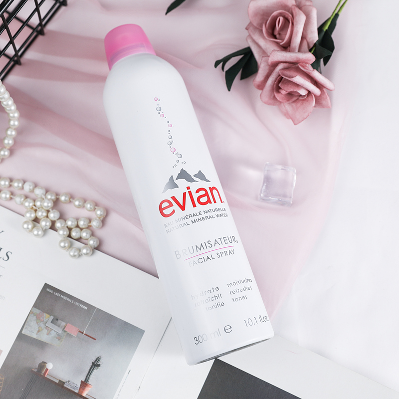 法国evian依云天然矿泉水喷雾大喷舒缓定妆女补水保湿爽肤水300ml