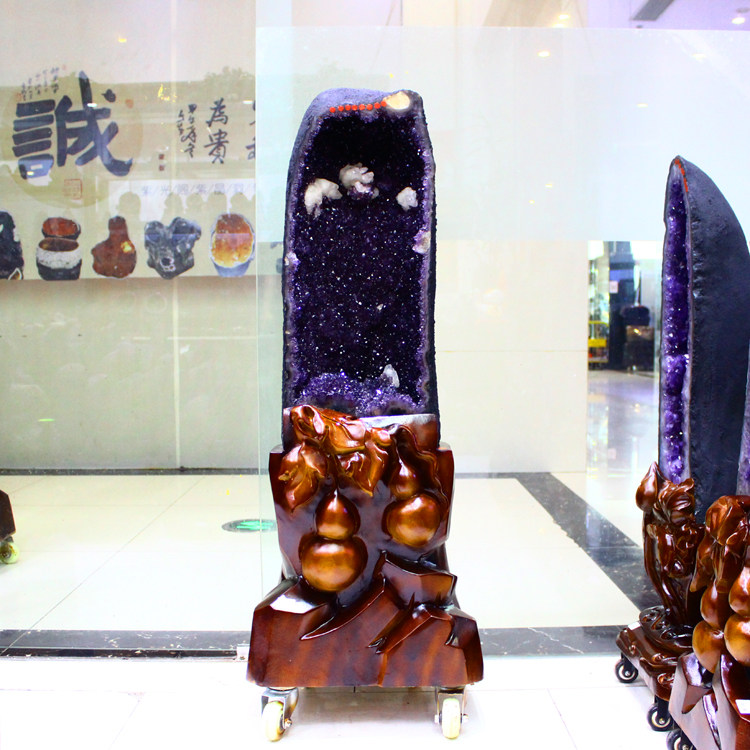 天然紫水晶洞 巴西紫晶盆 乌拉圭钱袋子紫晶洞片水晶簇族原石玛瑙