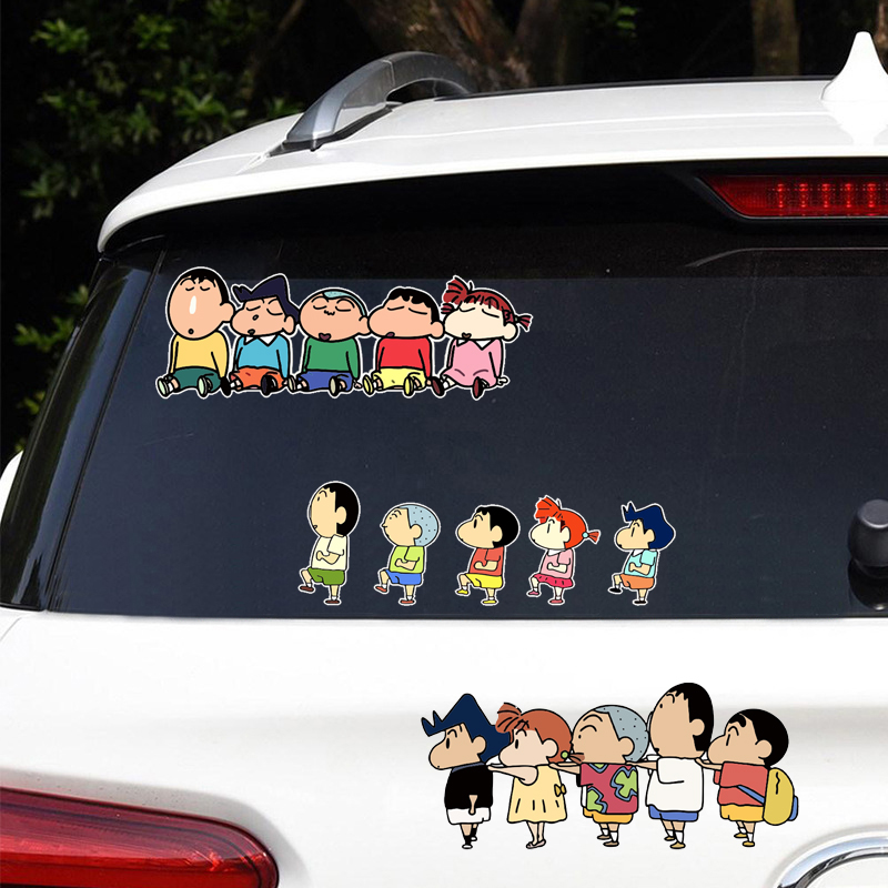 蜡笔小新卡通动漫搞笑电动车贴纸