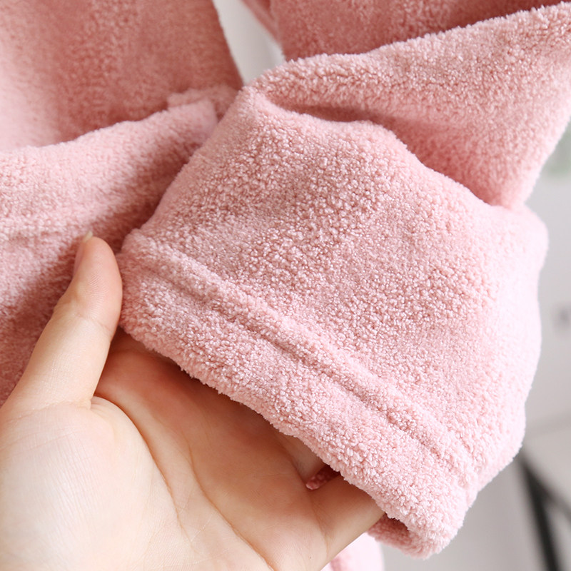 커플 쌀 벨벳 따뜻한 탑 겨울 여성 두꺼운 잠옷 남성 느슨한 대형 간단한 V 넥 가정 옷