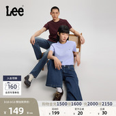 短袖 小Logo男女同款 T恤休闲潮流LUT0053984LE 圆领经典 Lee标准版