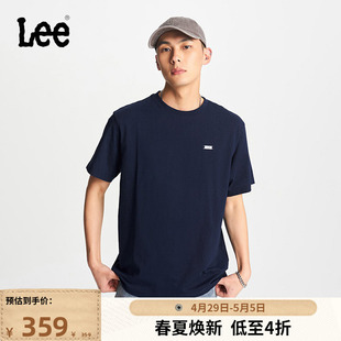 舒适版 T恤LMT0075253RX Logo印花圆领男短袖 24春夏新品 Lee商场同款