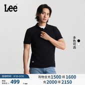 polo衫 翻领小徽标Logo男复古撞色短袖 26春夏新标准版 Lee商场同款