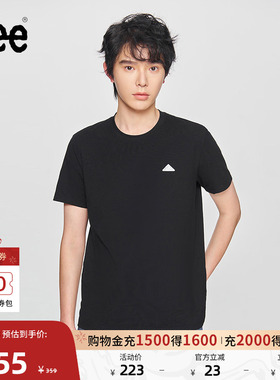 Lee商场同款25新品标准版圆领三角Logo男短袖T恤休闲LMT010014K99