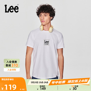 T恤休闲潮LMT0081114LE 字母印花男圆领短袖 标准版 Lee24春夏新品