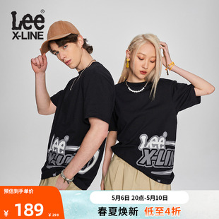 T恤潮流LUT0054454LE 短袖 型跨身大字母logo印花男女同款 Lee舒适版