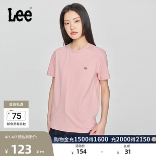 短袖 T恤休闲潮流LUT0053984LE 圆领印花小Logo男女同款 Lee标准版