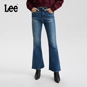 高腰微喇中深蓝女牛仔裤 426修身 Lee商场款 潮A09026 张凌赫代言
