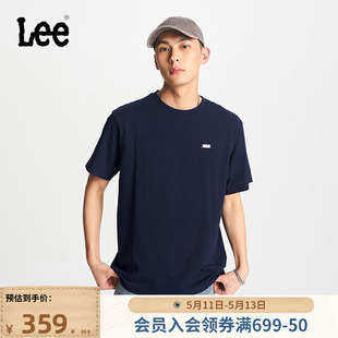 舒适版 T恤LMT0075253RX Logo印花圆领男短袖 24春夏新品 Lee商场同款