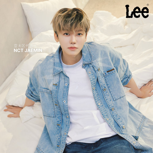 【NCT JAEMIN同款】Lee× FENG CHEN WANG联名商场26年男牛仔衬衫